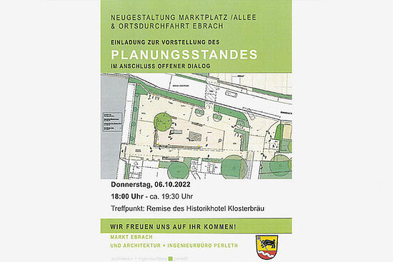 Einladung mit planerischer Arbeit 