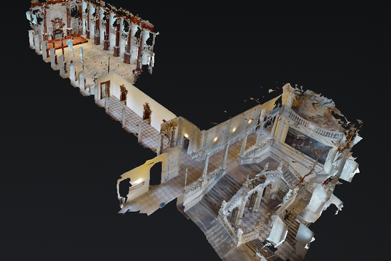 Digitale Darstellung des Kloster Ebrach