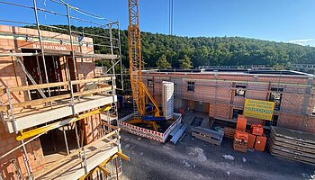 Baufortschritt „Wohnen am Harbach"