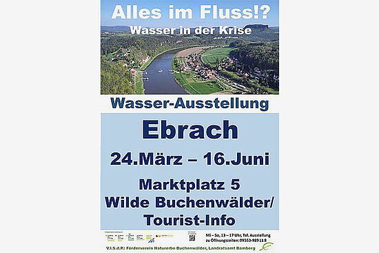 Plakat Wasser-Ausstellung Ebrach